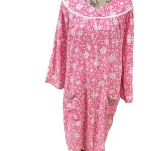 Vintage Pink  Housecoat Nightgown Dress Size 22W‎
